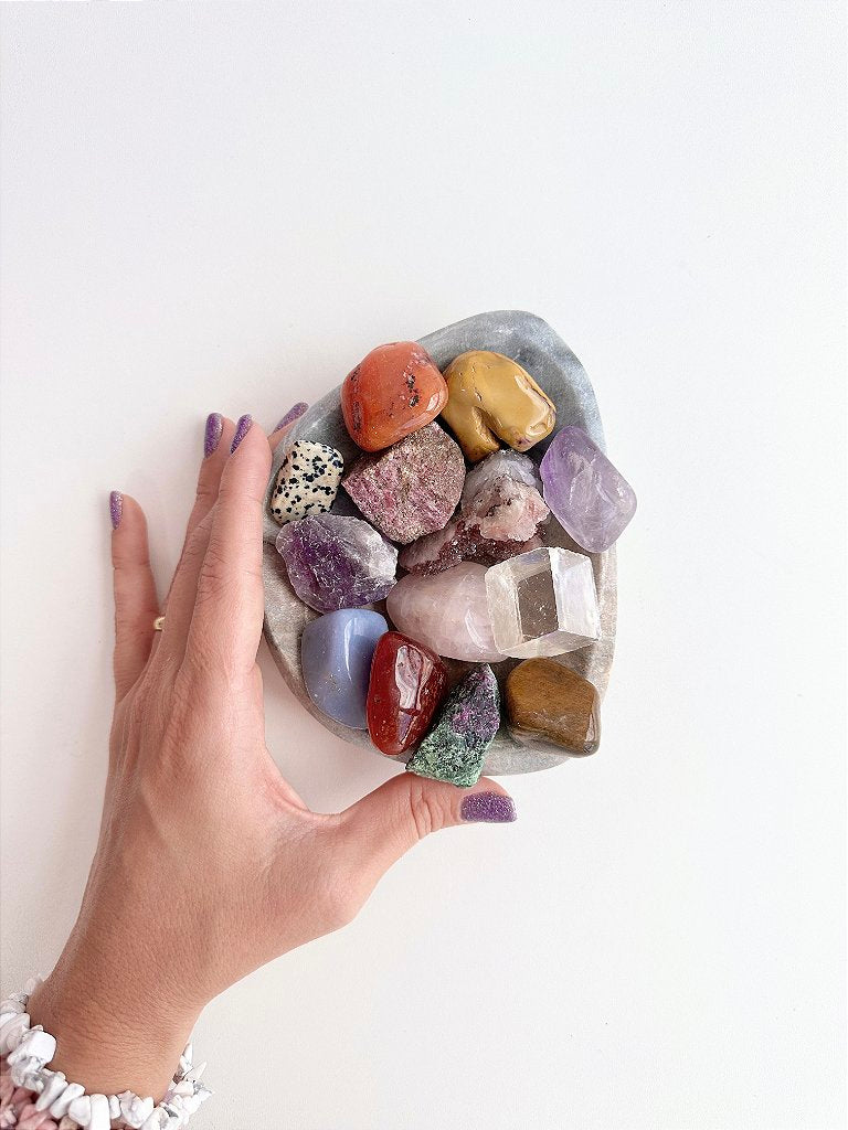 Bowl de Pedra Sabão G - Para arrumar e decorar com seus cristais