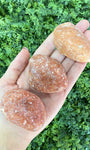 Calcita Laranja Rolada G - Pedra da Alegria, Vitalidade, Expressão