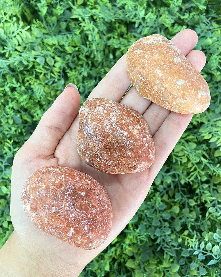 Calcita Laranja Rolada G - Pedra da Alegria, Vitalidade, Expressão