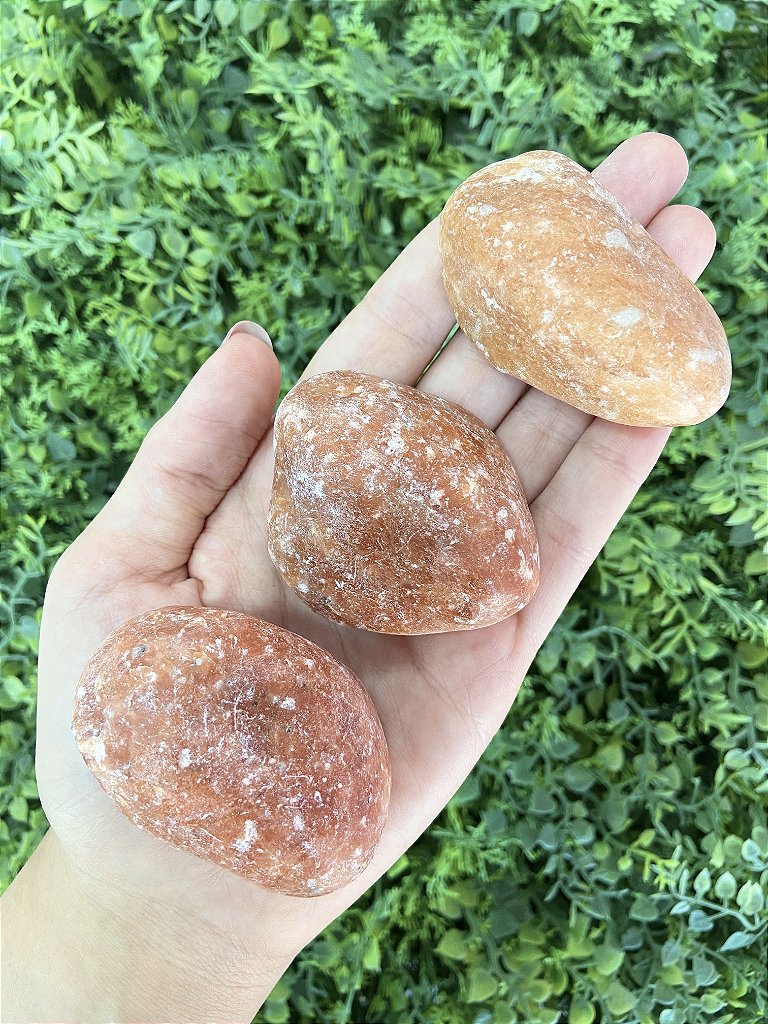 Calcita Laranja Rolada G - Pedra da Alegria, Vitalidade, Expressão