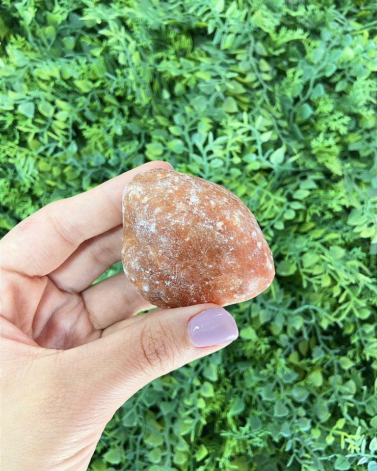 Calcita Laranja Rolada G - Pedra da Alegria, Vitalidade, Expressão