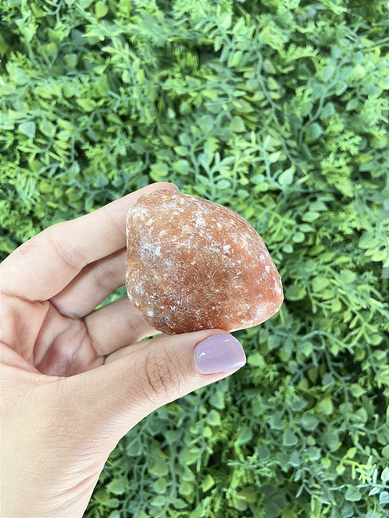Calcita Laranja Rolada G - Pedra da Alegria, Vitalidade, Expressão