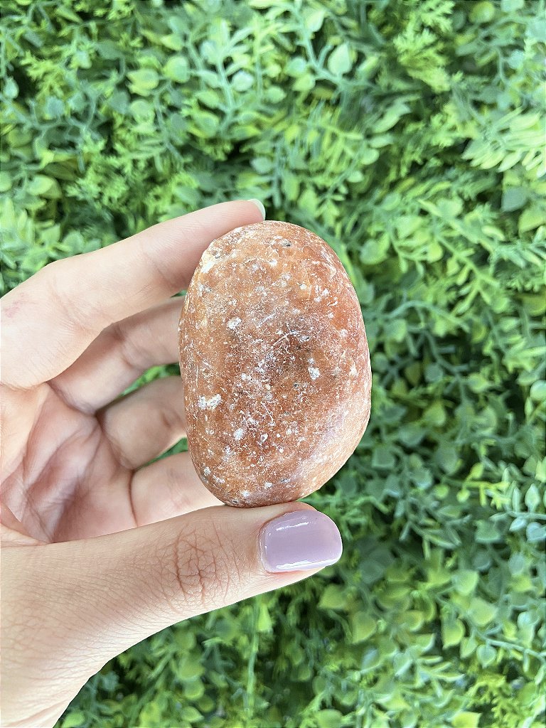 Calcita Laranja Rolada G - Pedra da Alegria, Vitalidade, Expressão