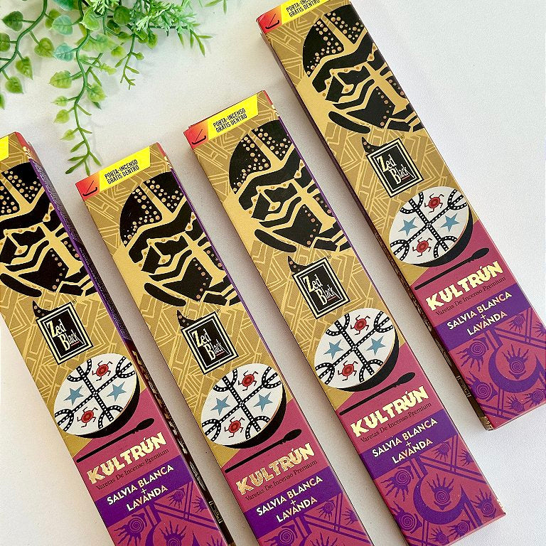 Incenso Kultrún  - Sálvia e Lavanda + Incensário