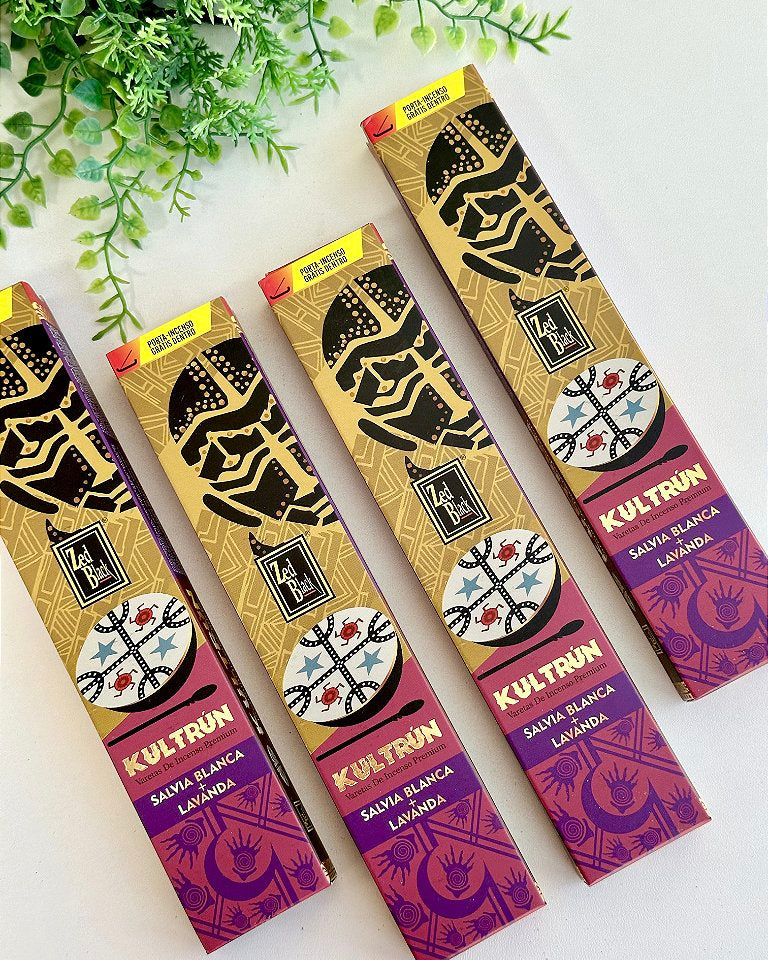 Incenso Kultrún  - Sálvia e Lavanda + Incensário