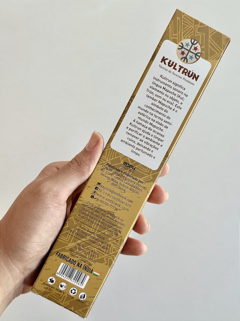 Incenso Kultrún  - Sálvia e Lavanda + Incensário