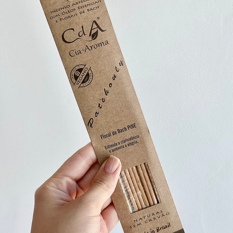 Incenso Natural Cia de Aroma - Patchouli - Alegria e Clarividência