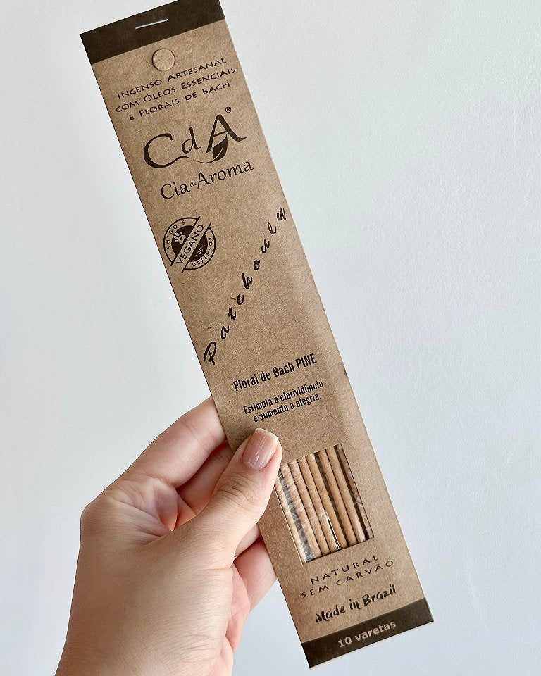 Incenso Natural Cia de Aroma - Patchouli - Alegria e Clarividência