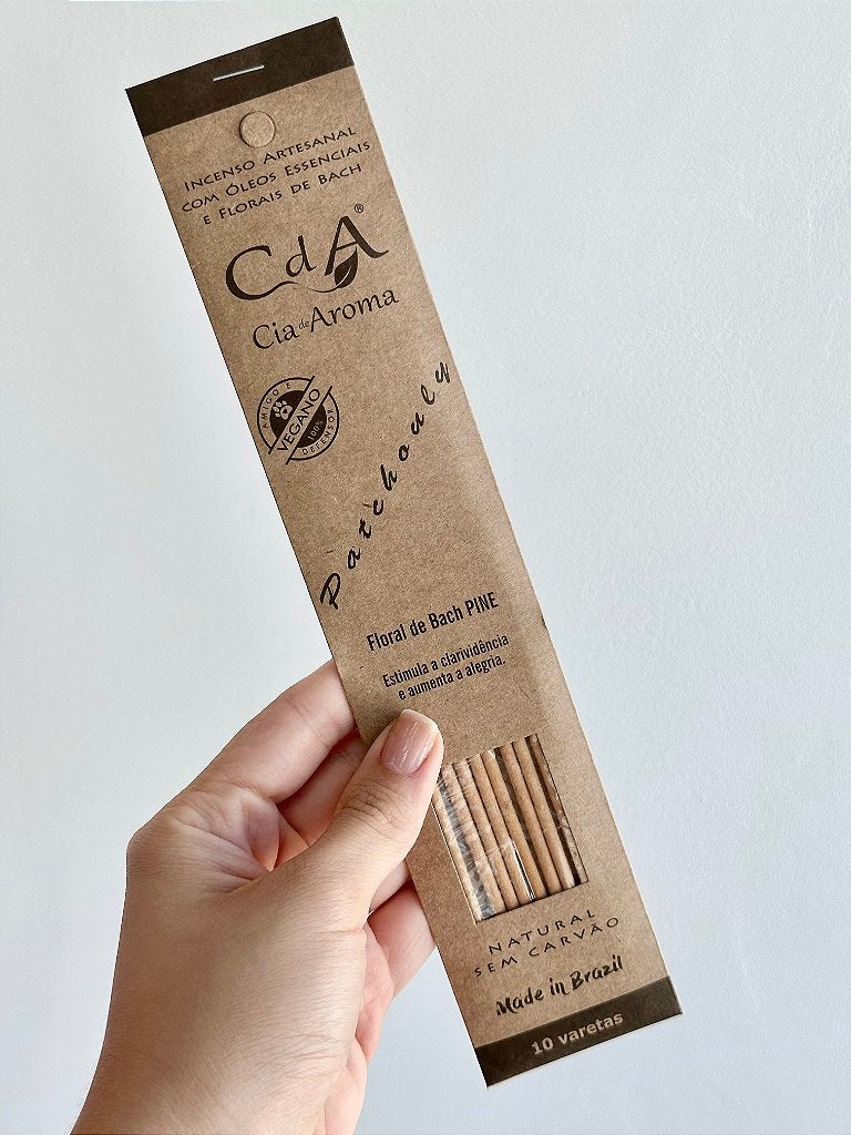 Incenso Natural Cia de Aroma - Patchouli - Alegria e Clarividência
