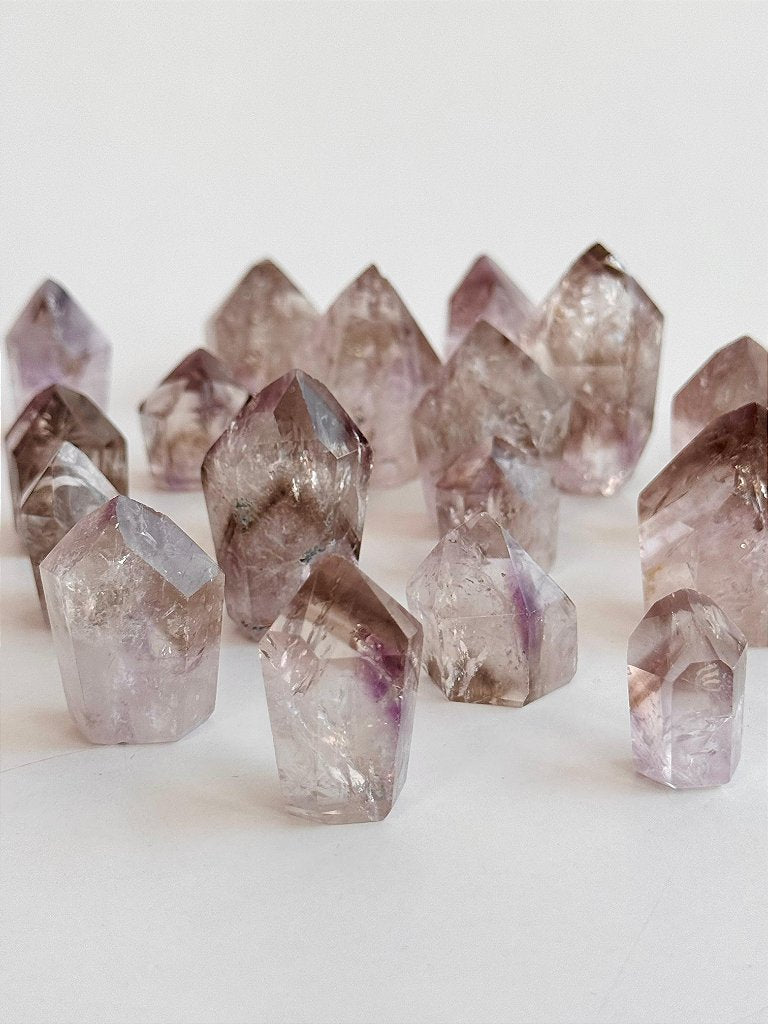 Ponta de Ametista Phantom / Fantasma Mini - Estagnação, Superação do Passado, Aprendizado