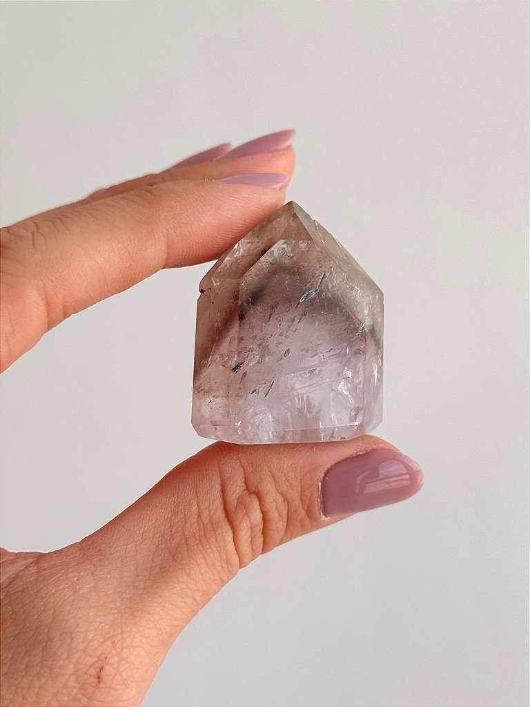 Ponta de Ametista Phantom / Fantasma Mini - Estagnação, Superação do Passado, Aprendizado