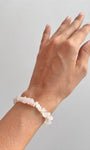 Pulseira de Quartzo Rosa - Pedra do Amor - Cura do Coração, Amor Próprio, Perdão e Gratidão