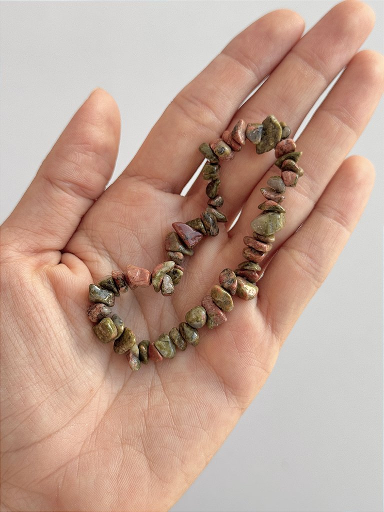Pulseira de Unaquita - Equilíbrio Emocional, Antidepressiva, Visão Psíquica e Gravidez Saudável