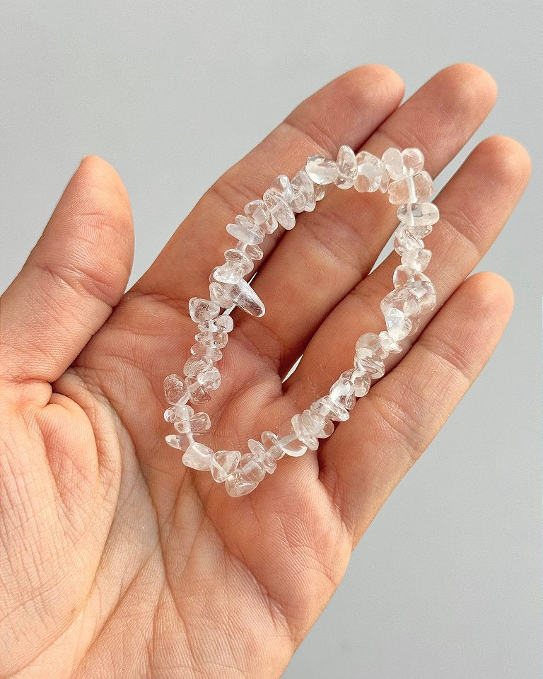 Pulseira de Quartzo Cristal - Intensificador, Iluminação e Energização
