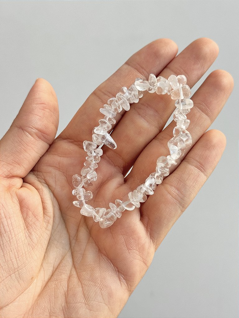 Pulseira de Quartzo Cristal - Intensificador, Iluminação e Energização