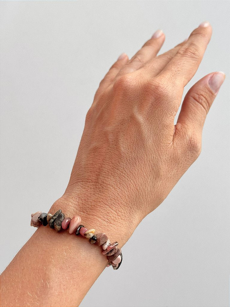 Pulseira de Rodonita - Magnetismo pessoal e atração