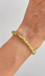 Pulseira de Peridoto Cascalho Mini - Transformação; Mudanças Drásticas; Destino; Libera Tensões