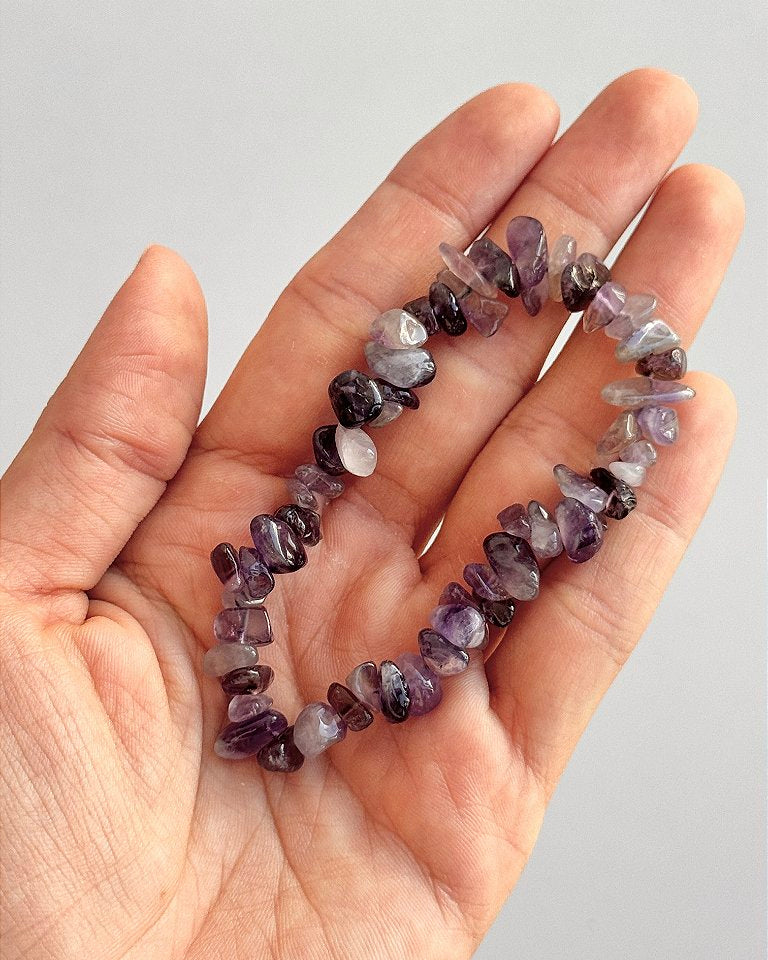 Pulseira de Ametista Roxa - Intuição, Conexão, Espiritualidade e Eleva a Vibração