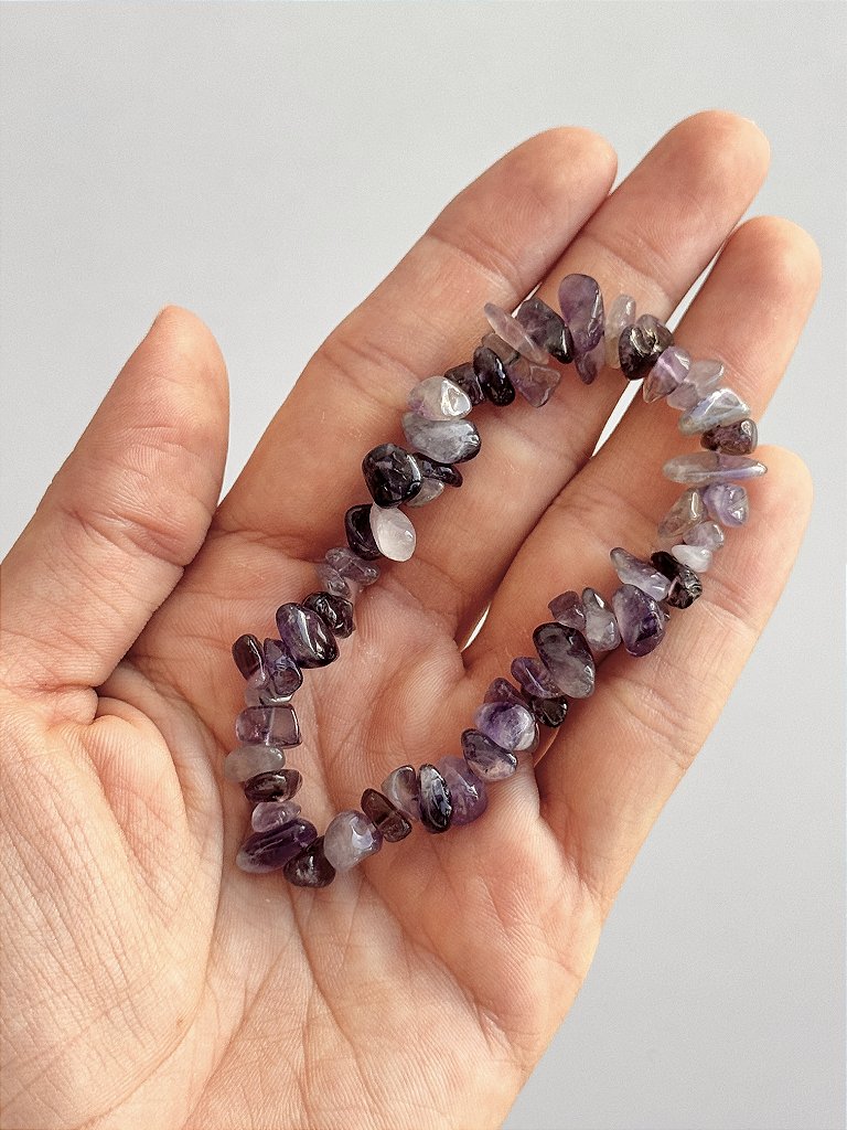 Pulseira de Ametista Roxa - Intuição, Conexão, Espiritualidade e Eleva a Vibração