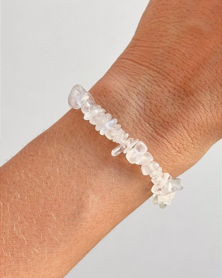 Pulseira de Pedra da Lua - Sensualidade, Energia Feminina, Domínio das Emoções e Fertilidade