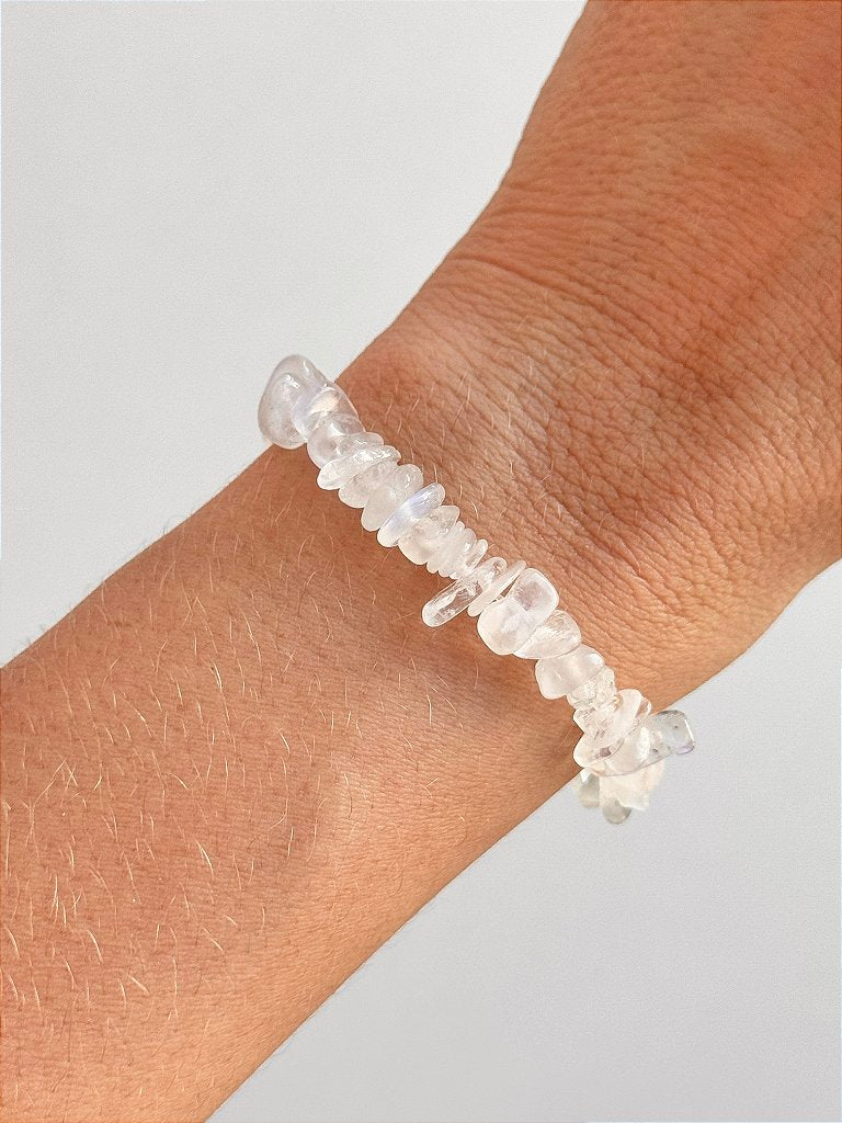 Pulseira de Pedra da Lua - Sensualidade, Energia Feminina, Domínio das Emoções e Fertilidade