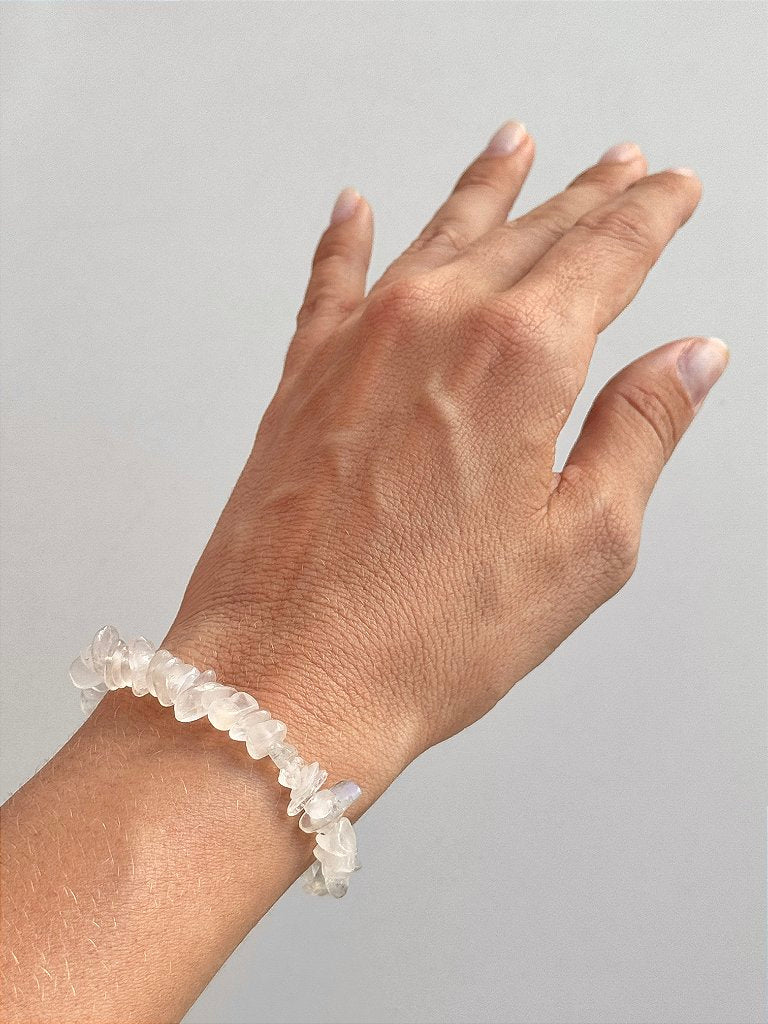 Pulseira de Pedra da Lua - Sensualidade, Energia Feminina, Domínio das Emoções e Fertilidade