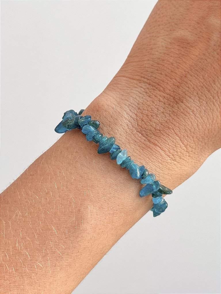 Pulseira de Apatita - Melhora Timidez, Irritabilidade e Exaustão Emocional; Auxilia com Hiperatividade e Autismo