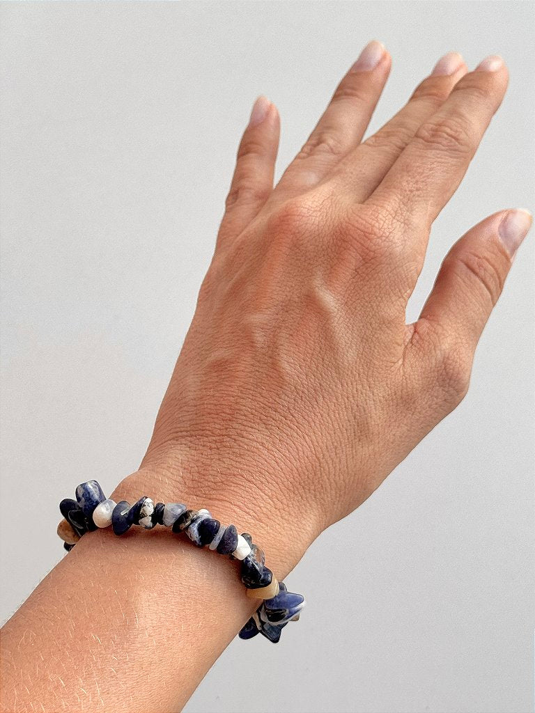 Pulseira de Sodalita - Direcionamento, Clareza Mental, Decisões, Discernimento