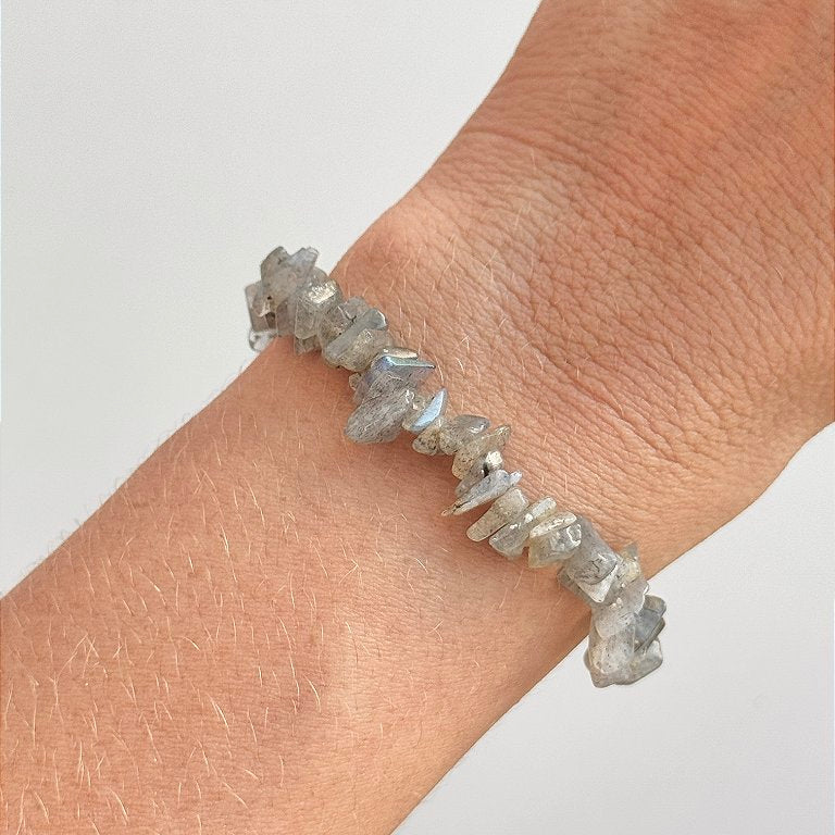 Pulseira de Labradorita - Pedra da Magia; Quem é você; Conexão Espiritual