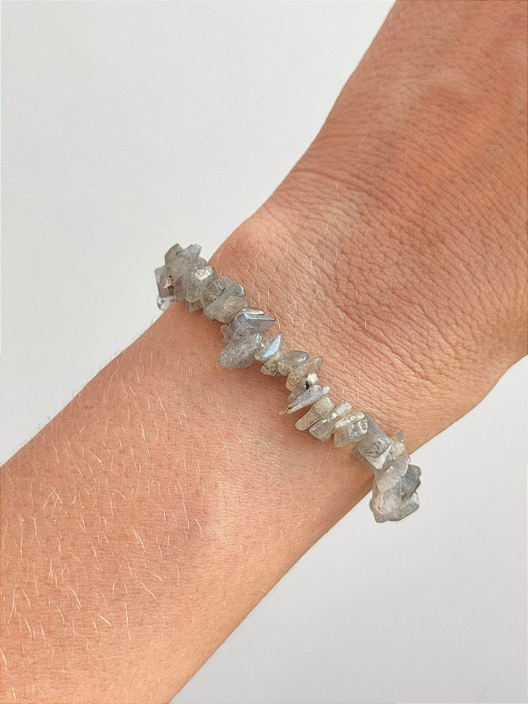 Pulseira de Labradorita - Pedra da Magia; Quem é você; Conexão Espiritual