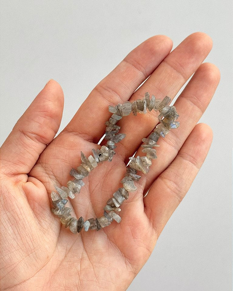 Pulseira de Labradorita - Pedra da Magia; Quem é você; Conexão Espiritual