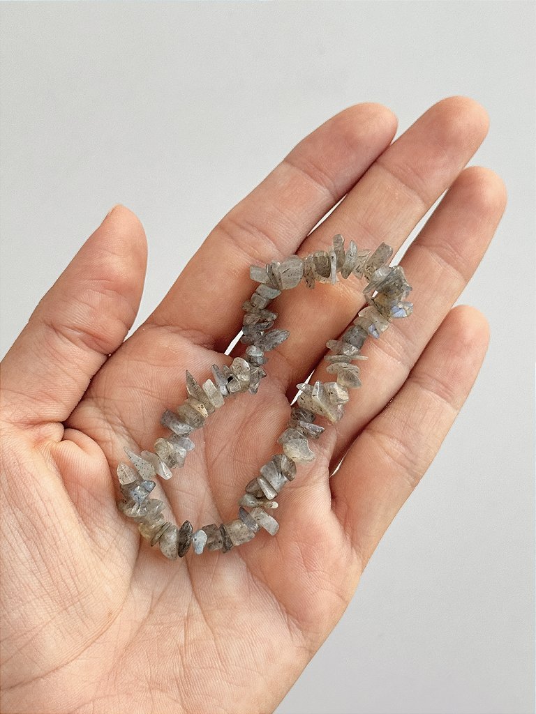 Pulseira de Labradorita - Pedra da Magia; Quem é você; Conexão Espiritual