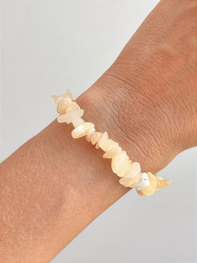 Pulseira de Calcita Amarela - Movimento, Realizações, Alegria e Entusiasmo