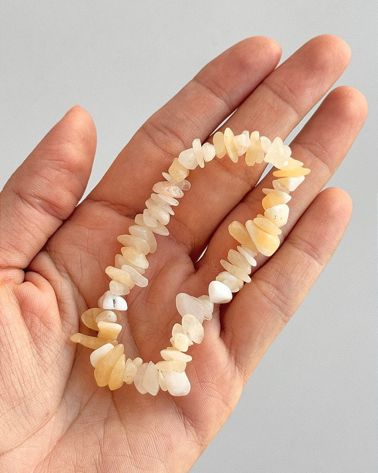 Pulseira de Calcita Amarela - Movimento, Realizações, Alegria e Entusiasmo