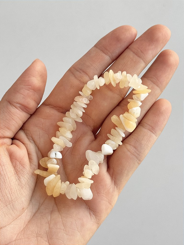 Pulseira de Calcita Amarela - Movimento, Realizações, Alegria e Entusiasmo