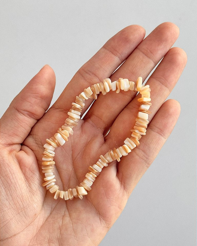 Pulseira de Madre Pérola Mista - Amor Universal, Proteção e Riqueza