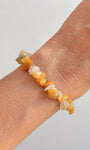 Pulseira de Jaspe Amarelo - Dinamismo, Maré de Sorte, Autorrealização e Ideias
