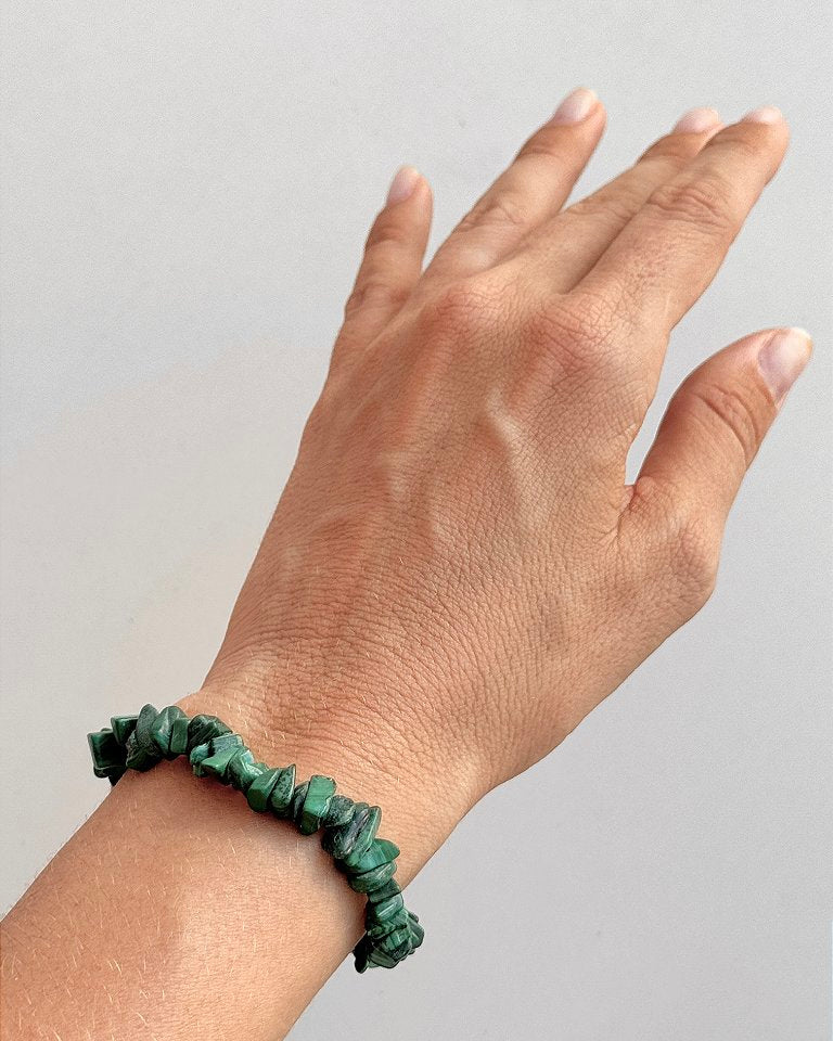 Pulseira de Malaquita - Beleza, Autenticidade, Saúde, Regeneração, Vitalidade