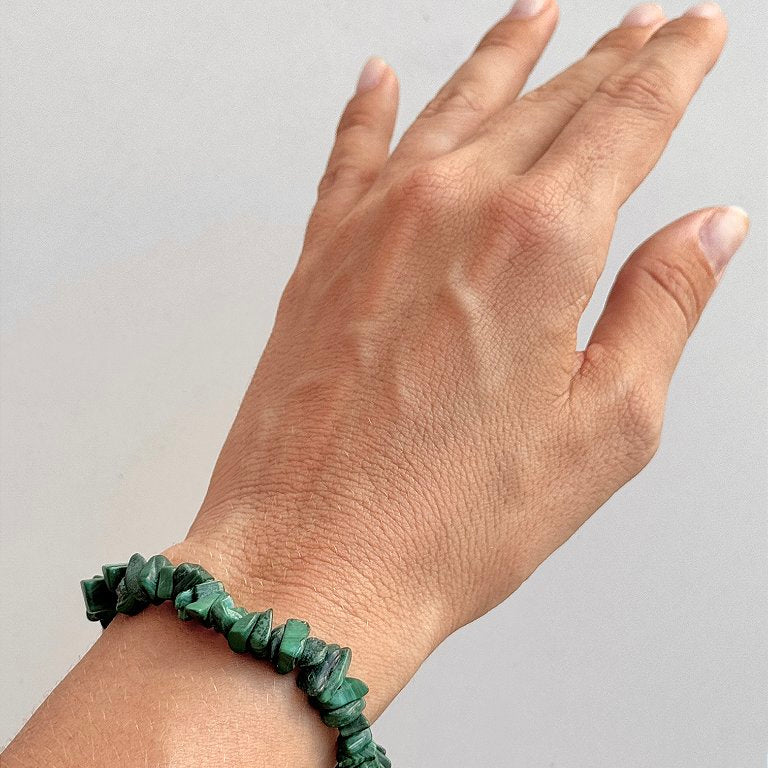 Pulseira de Malaquita - Beleza, Autenticidade, Saúde, Regeneração, Vitalidade