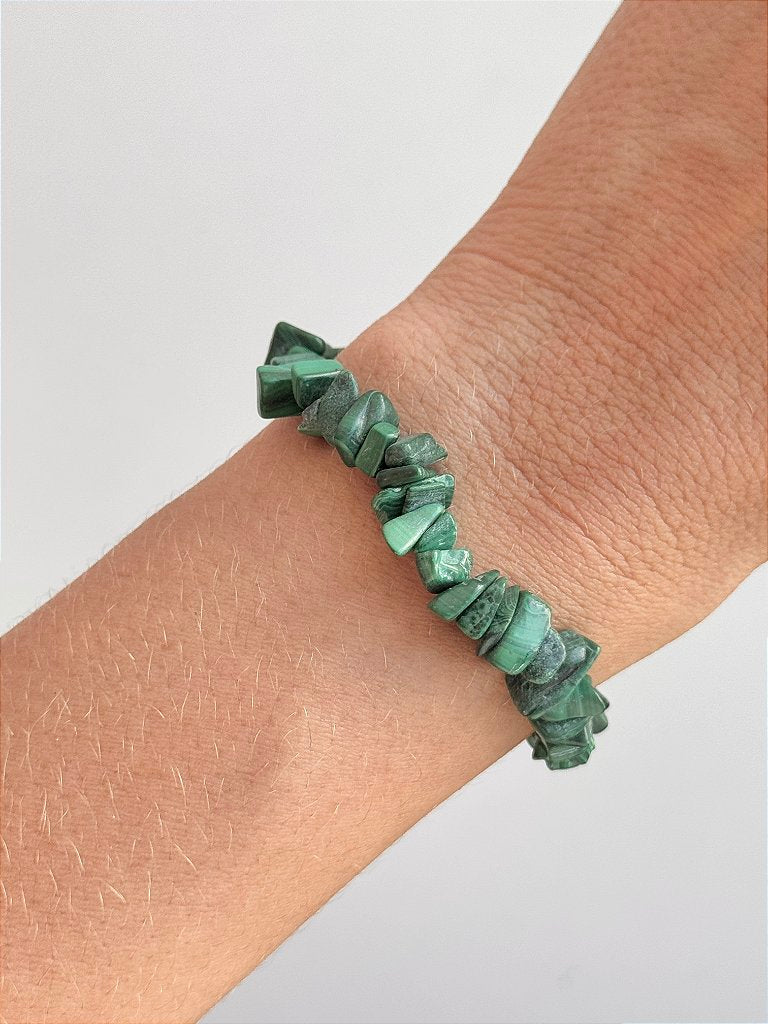 Pulseira de Malaquita - Beleza, Autenticidade, Saúde, Regeneração, Vitalidade