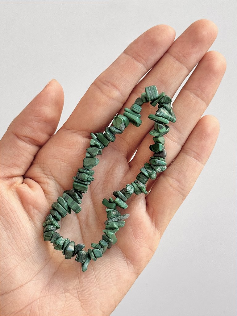 Pulseira de Malaquita - Beleza, Autenticidade, Saúde, Regeneração, Vitalidade