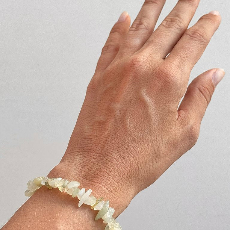 Pulseira de Jade - Pedra das Virtudes - Aflora seu Melhor; Autoestima; Bondade; Equilíbrio Emocional; Paz Interior