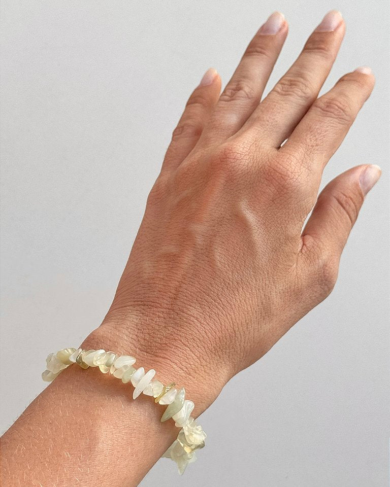 Pulseira de Jade - Pedra das Virtudes - Aflora seu Melhor; Autoestima; Bondade; Equilíbrio Emocional; Paz Interior