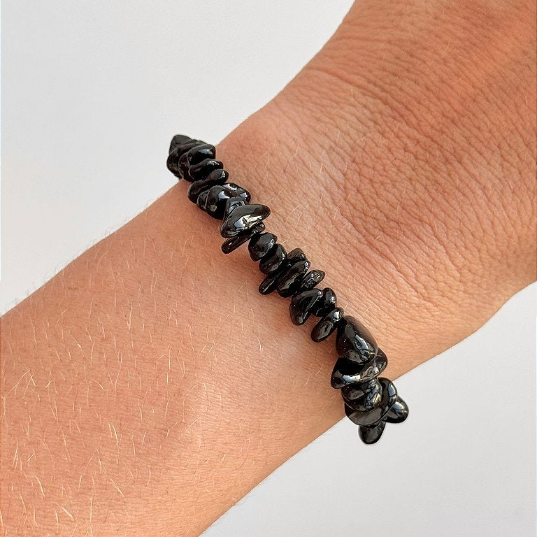 Pulseira de Obsidiana - Proteção; Concentração; Autodescoberta; Consciência sobre seus Erros