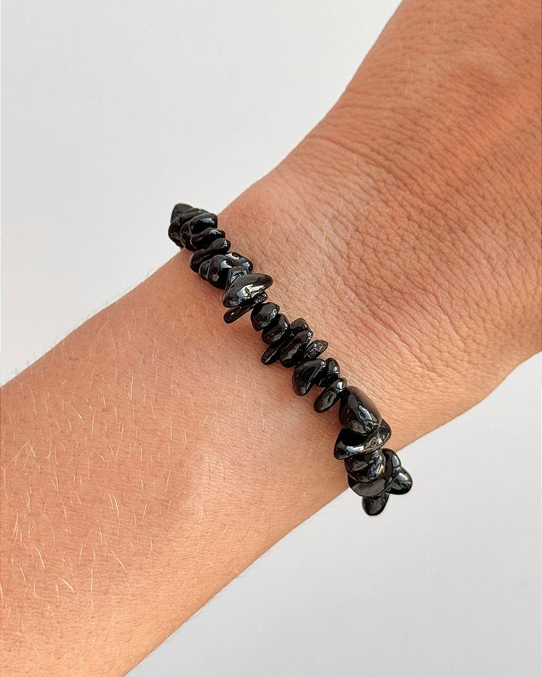Pulseira de Obsidiana - Proteção; Concentração; Autodescoberta; Consciência sobre seus Erros