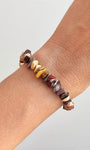 Pulseira de Jaspe Mokaíta - Coragem e Força; Correção de Karmas; Conexão com Ancestrais; Jovialidade