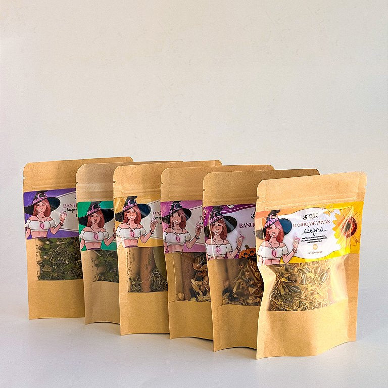 Combo Banhos de Ervas - 6 Banhos Mágicos