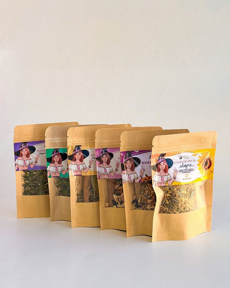 Combo Banhos de Ervas - 6 Banhos Mágicos