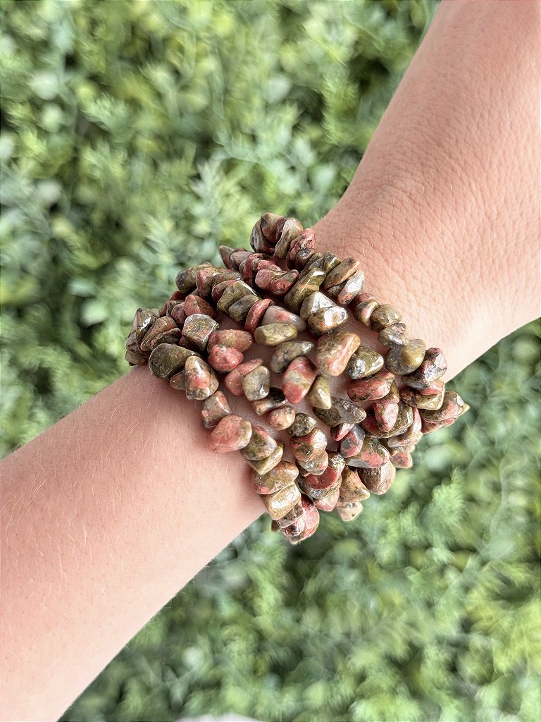 Pulseira de Unaquita - Equilíbrio Emocional, Antidepressiva, Visão Psíquica e Gravidez Saudável