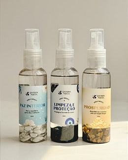 Kit Sprays Mágicos - Prosperidade, Proteção e Paz Interior